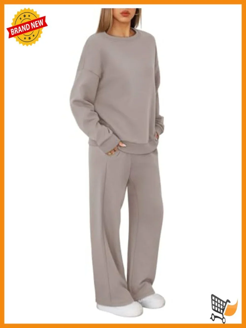 Women's 2 Piece Sweatshirt and Jogger Set Casual Lounge Outfit